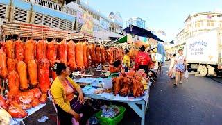 Popular Roasted Pig in Phnom Penh, Cambodia - Best Street Food Tour in Countryside Market & City