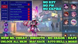 ML MOD MENU MLBB CHEAT NEW UPDATE - MAP HACK / UNLOCK ALL SKIN / NO KEY / NO EXPIRE / SAFE 100%