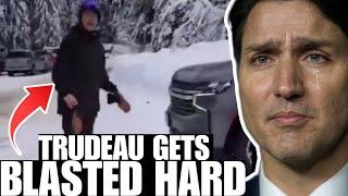 Trudeau gets CONFRONTED at the ski hill by FED UP Canadian