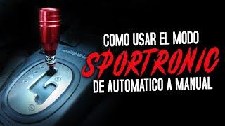 Como manejar un carro automatico en manual ( sportronic)