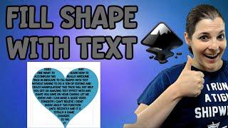 How to fill Shapes with Text in Inkscape - Inkscape SVG Tutorials