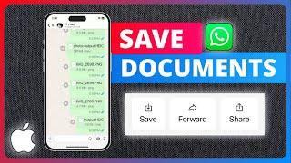 How to Save WhatsApp Document Photos to Camera Roll on iPhone