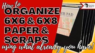 Make your own paper STORAGE from your PAPER.  ONE SHEET WONDER STYLE!