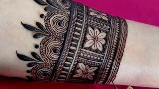 Easy 3D Style Floral Henna Design | Simple Bridal Mehndi | Bhrwa Mehndi | सुंदर मेहंदी डिजाइन