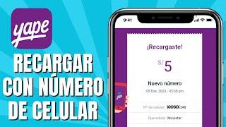 Cómo RECARGAR YAPE Con Número De Celular