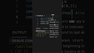 the difference between methods slice() vs. splice() in JavaScript #coding #javascript #tutorial