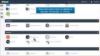 cPanel: How to Delete a Domain Forwarder