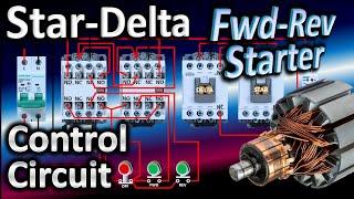Star Delta Reverse Forward Connection / Star Delta Forward reverse starter control wiring