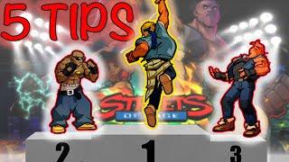 5 TIPS TO BE A PRO, STREETS OF RAGE 4, BEST GUIDE TO BE BETTER AT SOR4 !