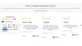review widget plan - Reputation management software - free trial