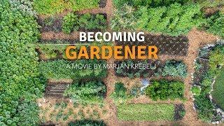 Becoming Gardener - no dig vegetable garden with a tiny house