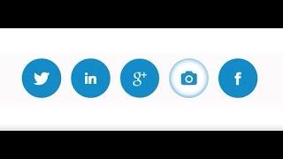 How to add Social Media Icons to website HTML-  css3 social media icons