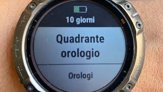 Garmin FENIX 6X pro solar - MENU' OROLOGIO