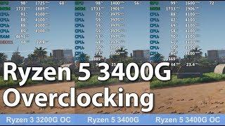 AMD Ryzen 5 3400G Overclocking vs Stock. Benchmark Test Comparison