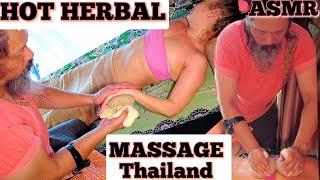 ASMR Thai Hot Herbal Massage!