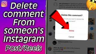 How to Delete Your Comment on Someone's Instagram Post/Reels