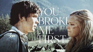 Bellamy & Clarke | You Broke Me First (for staticxdesire)