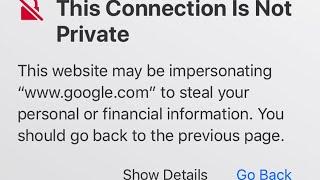 This Connection Is Not Private On iPhone Fix
