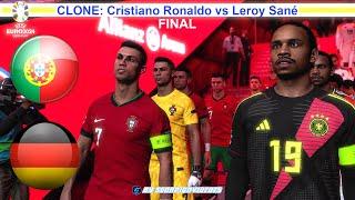 Finale EURO 2024 • Cristiano Ronaldo Vs Leroy Sané (CLONE) • Portogallo vs Germania • PES 2021
