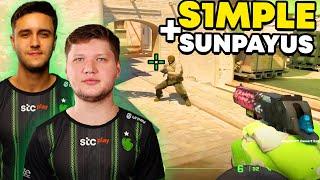 S1MPLE CARRING HIS NEW FALCONS TEAMMATE - SUNPAYUS - ON FPL!! (ENG SUBS) | CS2 FACEIT