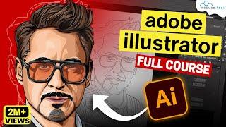 Adobe Illustrator Course for Beginners [10 Hours] | Illustrator Tutorial for All Shapes & Tools