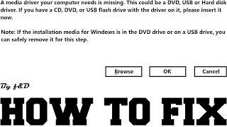 a media driver your computer needs is missing windows 10 install FIX