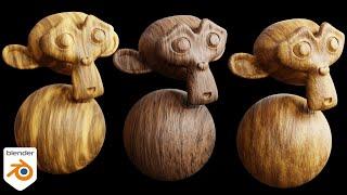 How to Make Procedural Wood in Blender (Three Materials)