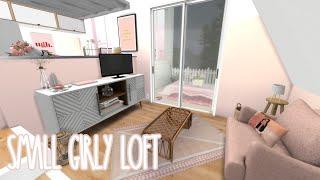 SMALL PINK GIRLY LOFT  | The Sims 4 | CC Speed Build