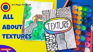 Art Lessons For Kids | Lesson 4 | All about Textures | Art Magic Kingdom  #artmagickingdom