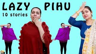 LAZY PIHU | Funny Types of Girls | Lazy People  | Aayu and Pihu Show