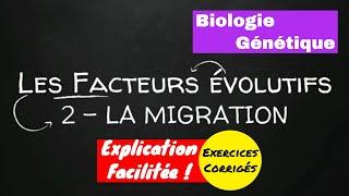 Cours (TD) Biologie Génétique - Facteurs Évolutifs : 2-Migration - USTHB