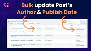 Bulk Update Posts Date in WordPress - Easy in 1 minute