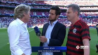 EXCLUSIVO! A PRIMEIRA ENTREVISTA DE JORGE JESUS COMO TREINADOR DO FLAMENGO