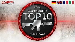 [TOP-10] Most Popular AR15 (M4/M16) AEGs 2022 (6mm BB Airsoft Ranking) EN Subtitles