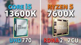 i5-13600K (UHD 770) vs Ryzen 5 7600X (RDNA 2) -   iGPU Comparison