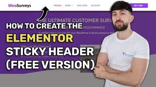 How to Create the Elementor Sticky Header (Free Version)