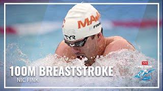 Nic Fink Breaks One Minute in Men's 100M Breaststroke | 2023 TYR Pro Swim Series Mission Viejo