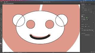 adobe illustrator how to create Reddit Logo