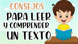 Consejos para leer y comprender un texto | Aprende a comprender TEXTOS