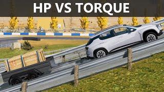 Horsepower vs Torque visualized in BeamNG Drive