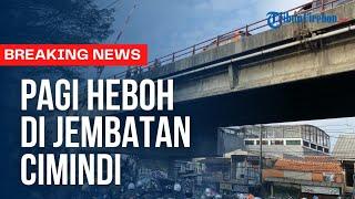  BREAKINGNEWS - Heboh, Seorang Pria Ditemukan dalam Kondisi Tergantung di Fly Over Cimindi Bandung