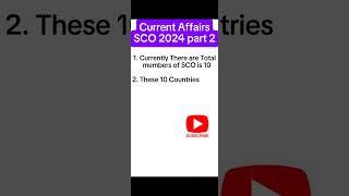 Daily Current Affiairs|| Current affairs ppsc || SCO summit 2024 #currentaffairs #currenteventsDaily