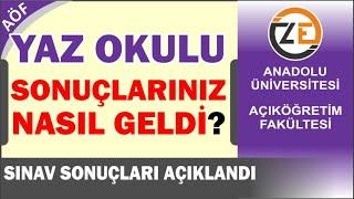 AÖF 2022 Yaz Okulu Sınav Sonuçları Açıklandı   Mezun Olma   Şartlı Geçme   GNO Genel Not Ortalaması