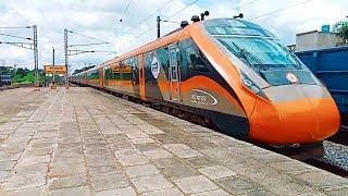 New saffron Vande Bharat Express First inaugural Run Ranchi to Howrah ।। Orange vande bharat express