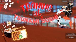 TSUNAMI SUSHI TRAINING I LR POV I ROBLOX I elysian