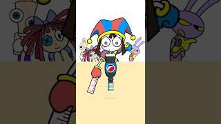 The perfect swipe challenge! THE AMAZING DIGITAL CIRCUS Funny Fan Art Animation #shorts #tadc