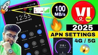 Vi APN Settings 4G/5G 2025 | Vi Network Problem Solution | Vi Internet Not Working, Vi Net Problem