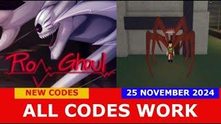 *ALL CODES WORK* Ro-Ghoul [ALPHA] ROBLOX | NEW CODES | NOVEMBER 25, 2024