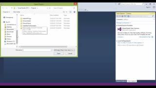 Visual Studio 2015 Open Visual Basic Project