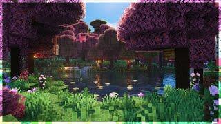  Minecraft Cherry Blossom Forest Ambience w/ C418 Music (Slowed) | 4 Hours